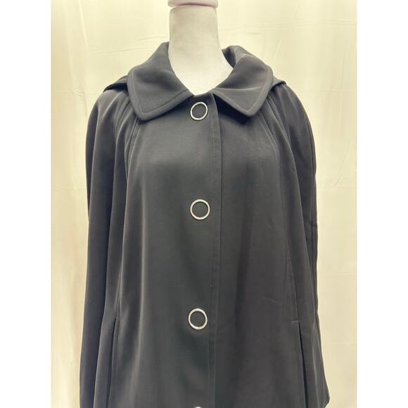 London Fog Collection Black Trench Jacket XL - Picture 2 of 7